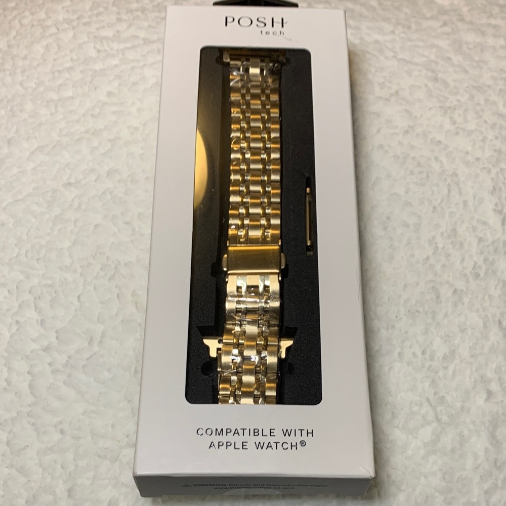 Posh Gold Tone Watch Band for Apple Watch